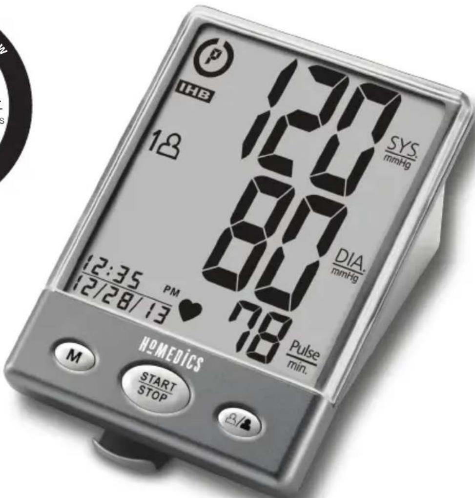 THB 12:35 PM 12/28/13 ♥ 78 Pulse min. SYS mmHg DIA. mmHg 120 84 18 HOMEDICS START STOP M