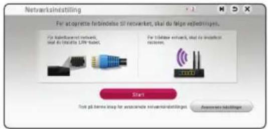 Netværksinstilling For atoprette forbindelse till netvarket, skal du følge vedredrings. For kabelkonsnet network, slad du linkets UIN-tabel. For tolupe network, skal du inedictor reform. Start Test på tema link for anatende netværksinstillinget Answerer idelinger