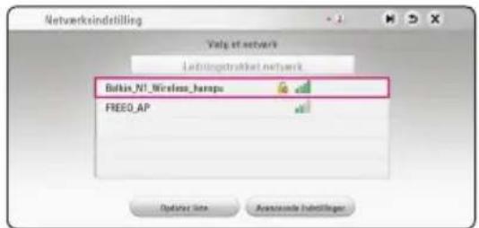 Networksindstilling Volg of network Lindrigetroskabel network Bulkin_N1_Wireless_hampu FREED_AP Display Sets Avancende Indestninger