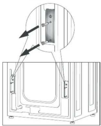 Equator EW 820 - Removing the shipping rods - 1