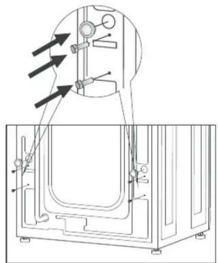 Equator EW 820 - Removing the shipping rods - 3