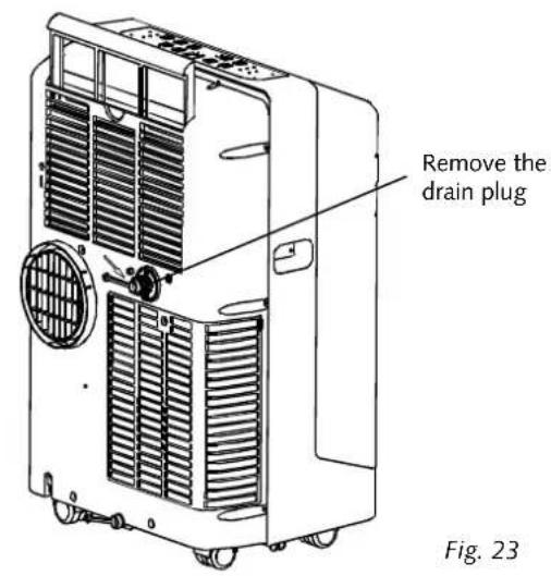 Remove the drain plug Fig. 23
