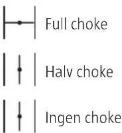 Full choke Halv choke Ingen choke