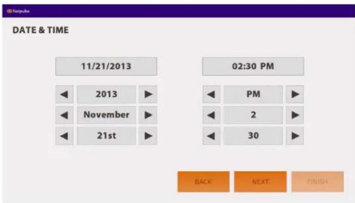 Date & TIME 11/21/2013 2013 November 21st 02:30 PM PM 2 30 BACK NEXT FINISH
