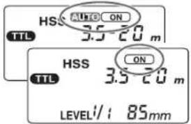 HSS ON 3.5 20 m HSS ON 3.5 20 m TTL LEVEL1/1 85mm
