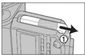KONICA MINOLTA 5600HS - INSTALLING BATTERIES - 1