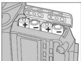 KONICA MINOLTA 5600HS - INSTALLING BATTERIES - 3