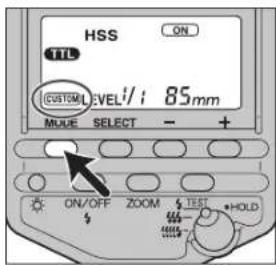 HSS TIL CUSTOM LEVEL/1: 85mm MOUSE SELECT - + ON/OFF ZOOM TEST HOLD