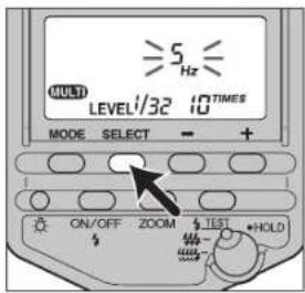 ≥5 Hz MULTI LEVEL/32 10 TIMES MODE SELECT - + ON/OFF ZOOM TEST +HOLD