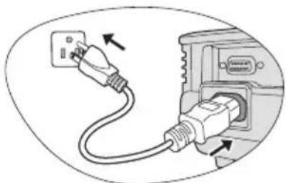 BENQ MP525 - Starting up the projector - 1