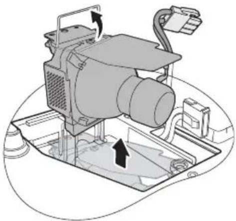 BENQ MP525 - Replacing the lamp - 8