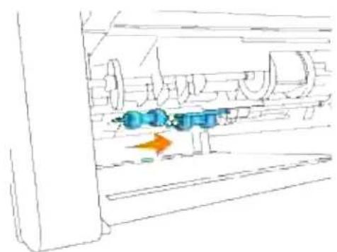 DELL 3110cn - Udtagning af den brugte separatorvalse i printeren - 3