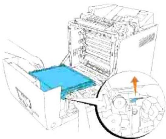 DELL 3110cn - Udtagning af den brugte rem-enhed - 3
