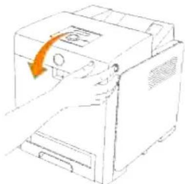 DELL 3110cn - Identifikation af stedet for papirstop - 12