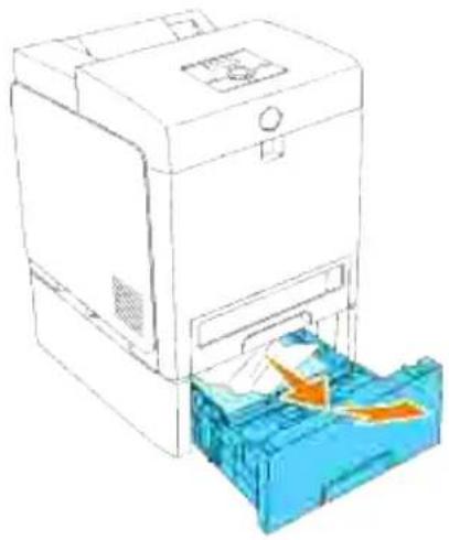 DELL 3110cn - Fjernelse af fastklemt papir fra det ekstra dupleksmodul - 6