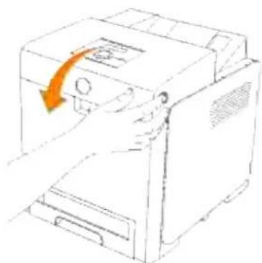 DELL 3110cn - Fjernelse af fastklemt papir fra det ekstra dupleksmodul - 1