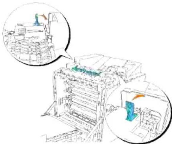 DELL 3110cn - Identifikation af stedet for papirstop - 14