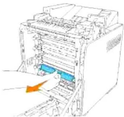 DELL 3110cn - Installation af den nye udskrivningspatron - 5