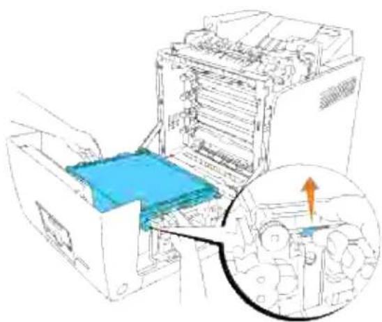 DELL 3110cn - Fjernelse af fastklemt papir fra det ekstra dupleksmodul - 3