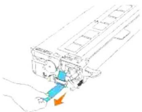 DELL 3110cn - Installation af udskrivningspatroner - 6