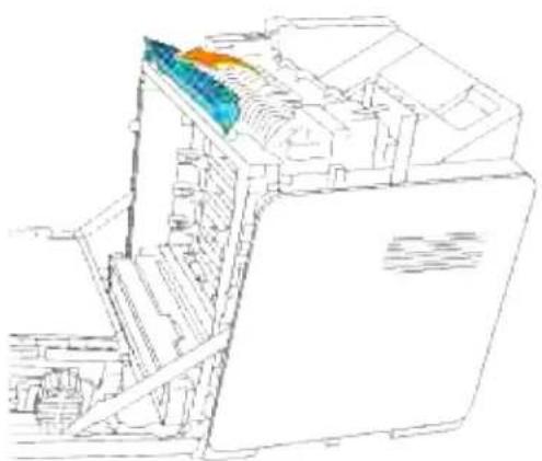 DELL 3110cn - Udtagning af den brugte fuser - 3