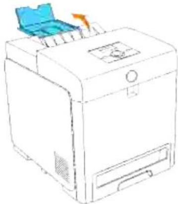 DELL 3110cn - Anvendelse af outputbakkeforlængeren - 1