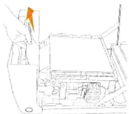 DELL 3110cn - Fjernelse af fastklemt papir fra det ekstra dupleksmodul - 2