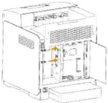 DELL 3110cn - Installation af Dell multiprotokolkortet - 3