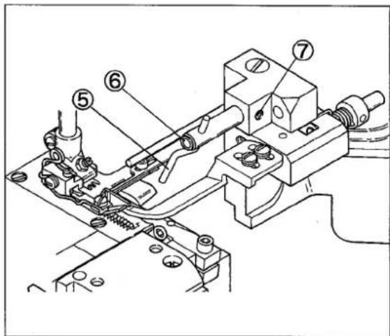 Technical diagram of a mechanical assembly with numbered components for identification