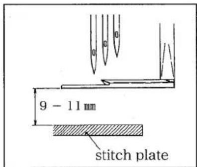 9 - 11 mm stitch plate