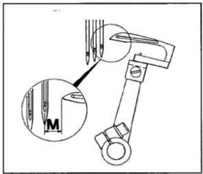 Technical diagram showing mechanical assembly with labeled parts and magnified detail view