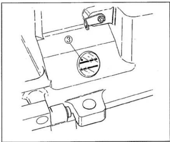 Technical diagram of a mechanical component with labeled parts and directional arrows indicating motion or movement.