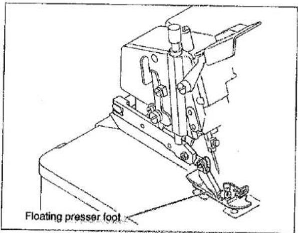 Floating presser foot