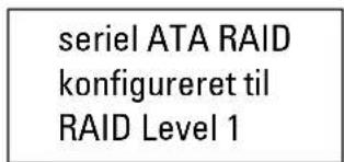 seriel ATA RAID konfigureret til RAID Level 1