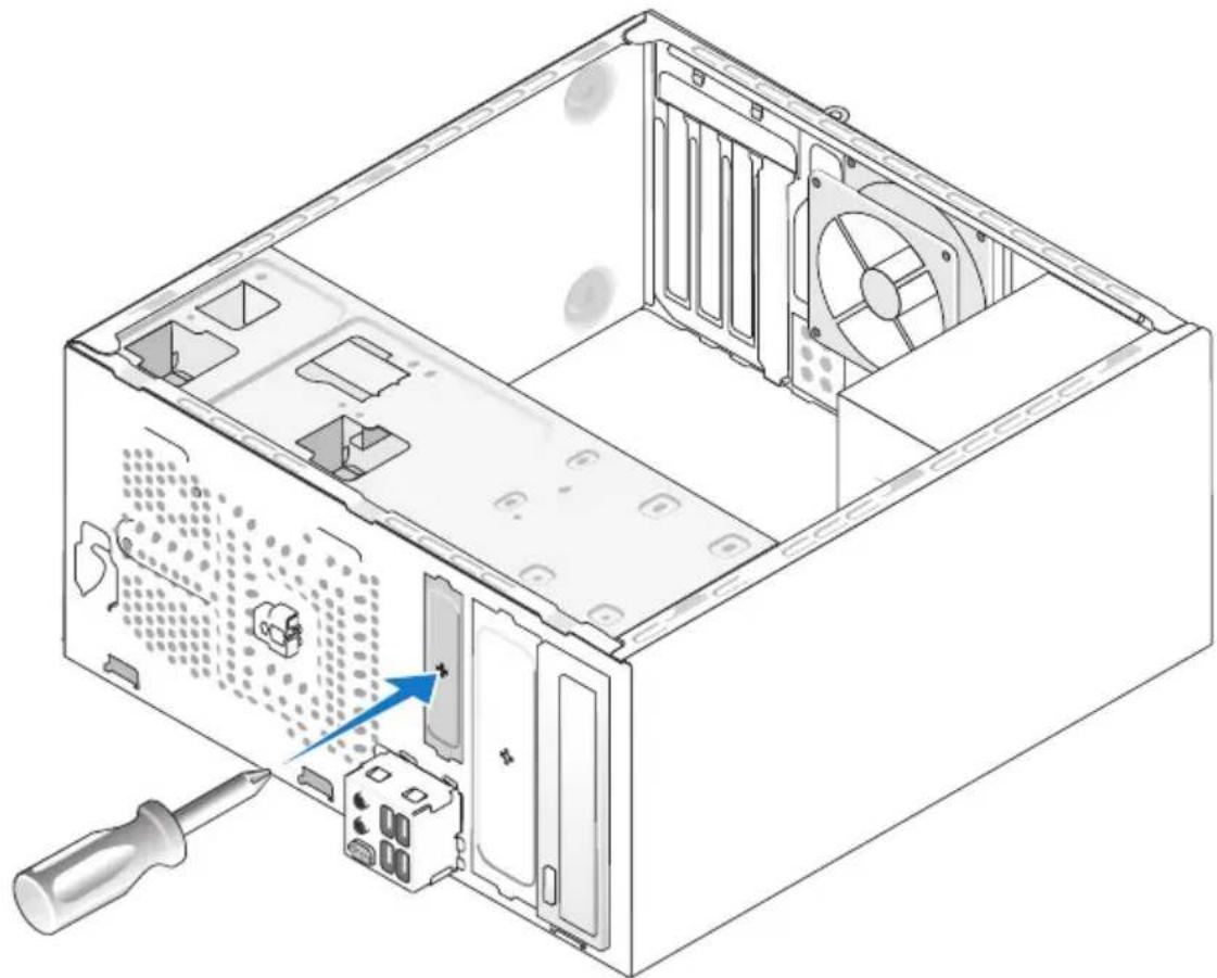 DELL Inspiron 531 - Installation af et diskettedrev - 3