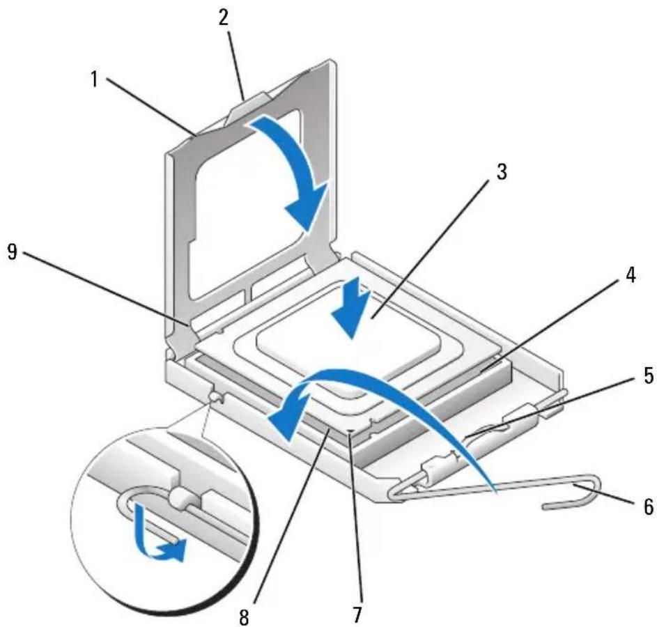 DELL Inspiron 530s - Installation af processoren - 5
