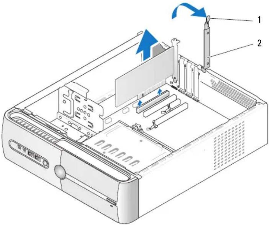 DELL Inspiron 530s - Installation af PCI/PCI Express-kort - 1