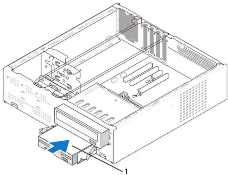 DELL Inspiron 530s - Installation af et diskettedrev - 1