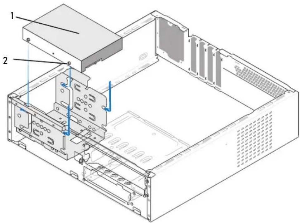 DELL Inspiron 530s - Installation af en harddisk - 1