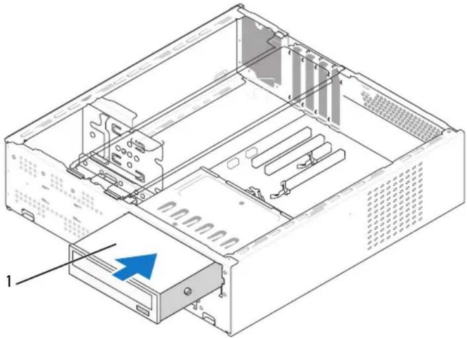DELL Inspiron 530s - Installation af et cd/dvd-drev - 2