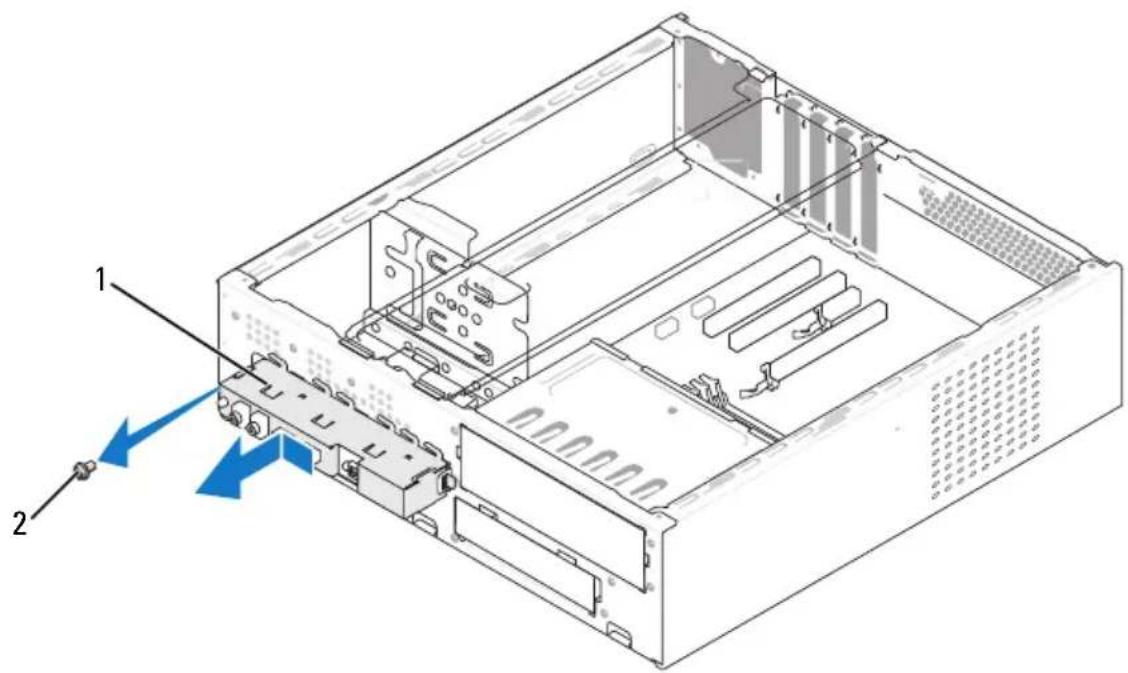 DELL Inspiron 530s - Fjernelse af I/O-panelet - 3