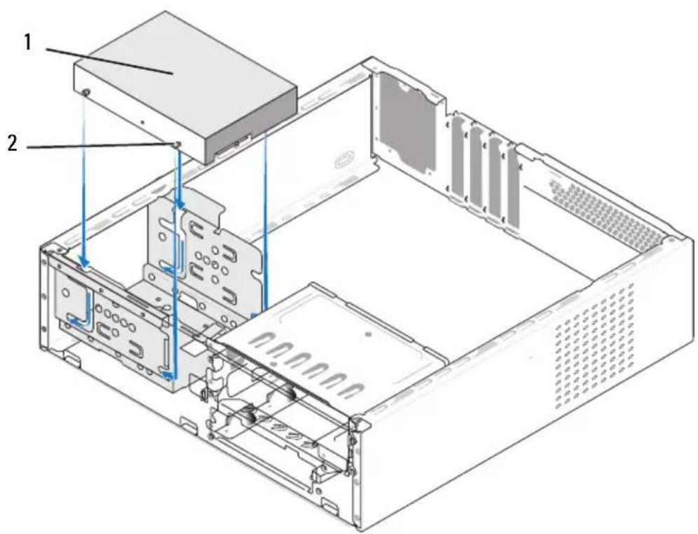 DELL Inspiron 530s - Installation af en ekstra harddisk - 4