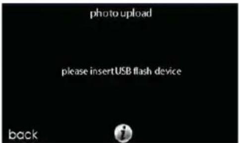 photo upload please insert USB flash device back