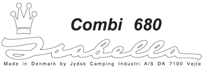 Combi 680 Made in Denmark by Jydsk Camping Industri A/S DK 7100 Vejle