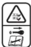 BLACK & DECKER SNC3650L252 - Warning symbols - 3
