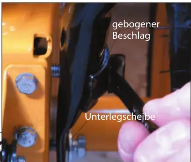 gebogener Beschlag Unterlegscheibe