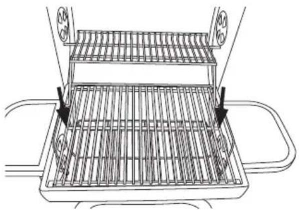 Clas Ohlson 31-1161 - Montage von Kohlerost, Grillrost und Wärmerost - 2