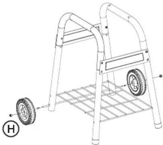 Clas Ohlson 31-1161 - Montering av underdelen på benen och montering av lock - 2