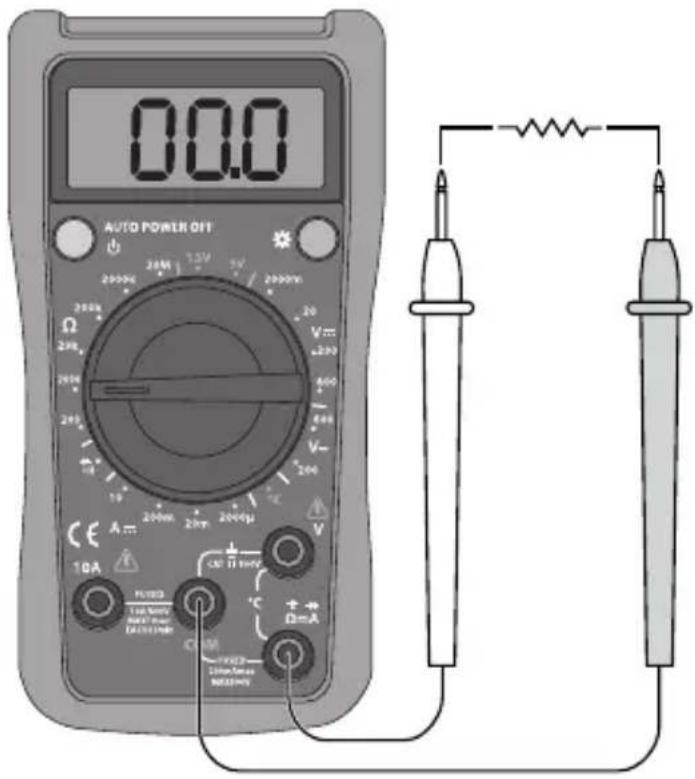 Clas Ohlson UT132E - Widerstandsmessung - 1