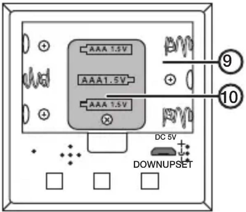 AAA 1.5V AAA1.5V AAA 1.5V DC 5V DOWNUPSET